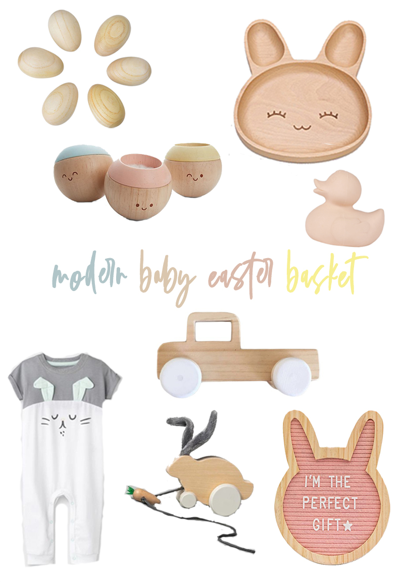 modern baby easter basket gift guide