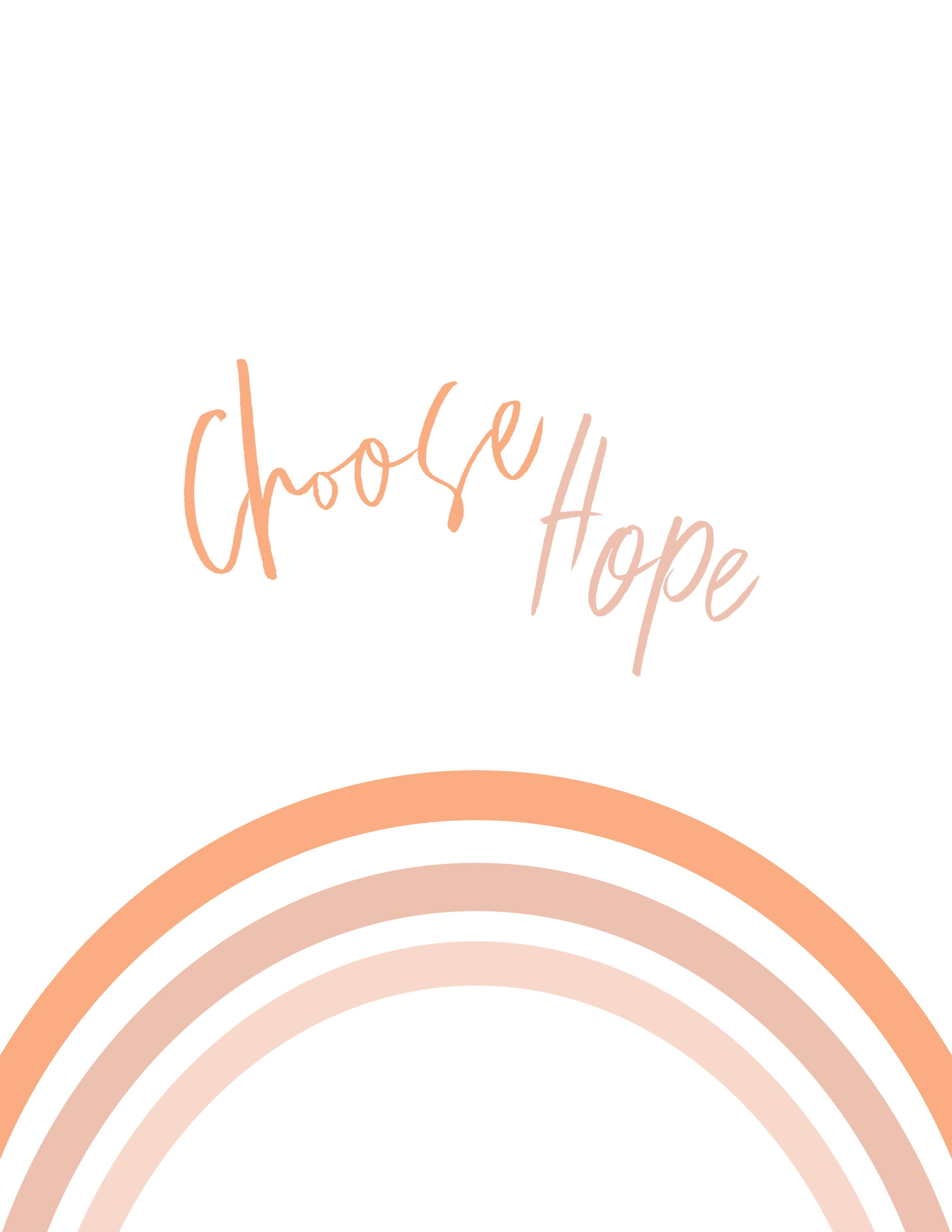 choose hope rainbow printable
